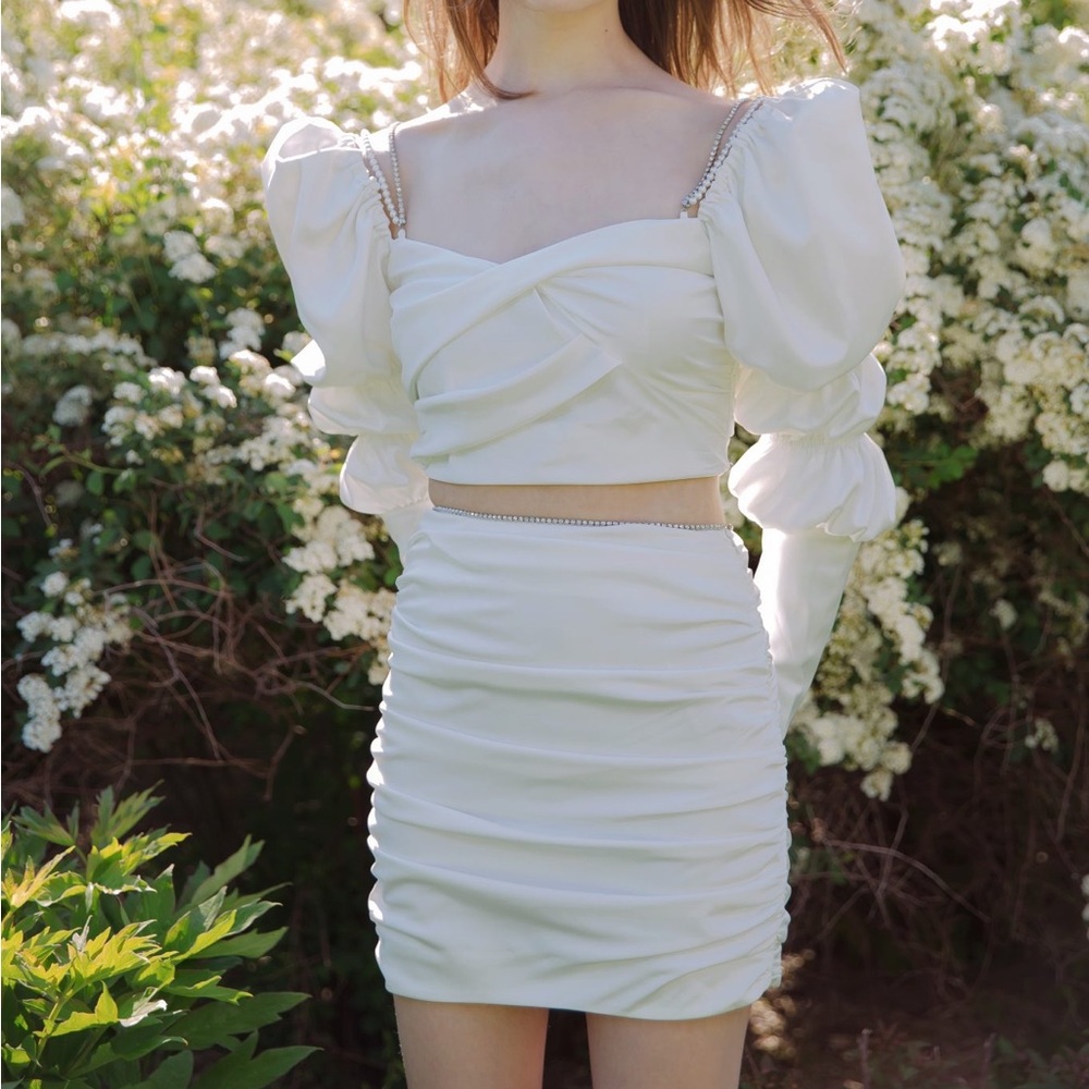 Mori Jasmine ALICE CRYSTAL PEARLY DRESS SET